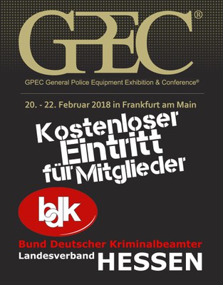 GPEC 2018 | Kostenloser Eintritt für BDK Mitglieder