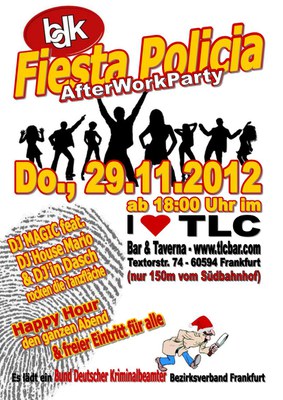 AfterWorkParty des BzV Frankfurt am Do., 29.11.12