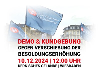 Aufruf zur Demonstration & Kundgebung am 10. Dezember 2024 in Wiesbaden