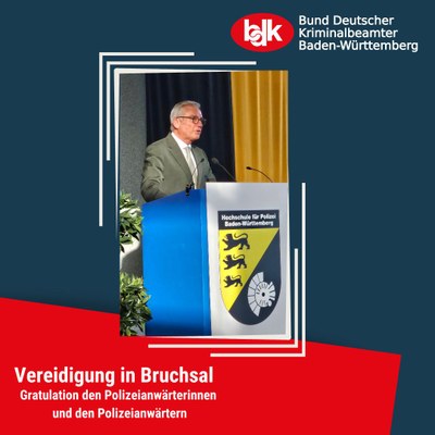 BDK BW – Feierliches Gelöbnis in Bruchsal