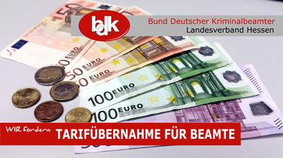 BDK Hessen fordert TARIFÜBERNAHME FÜR BEAMTE!