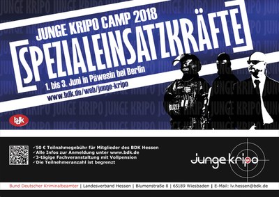 BDK Hessen unterstützt Junge Kripo Camp 2018