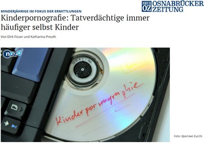 BDK in den Medien - Kinderpornografie: Tatverdächtige immer häufiger selbst Kinder