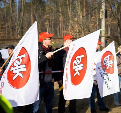 Bilder vom Warnstreik am 28.02.2019 in Potsdam