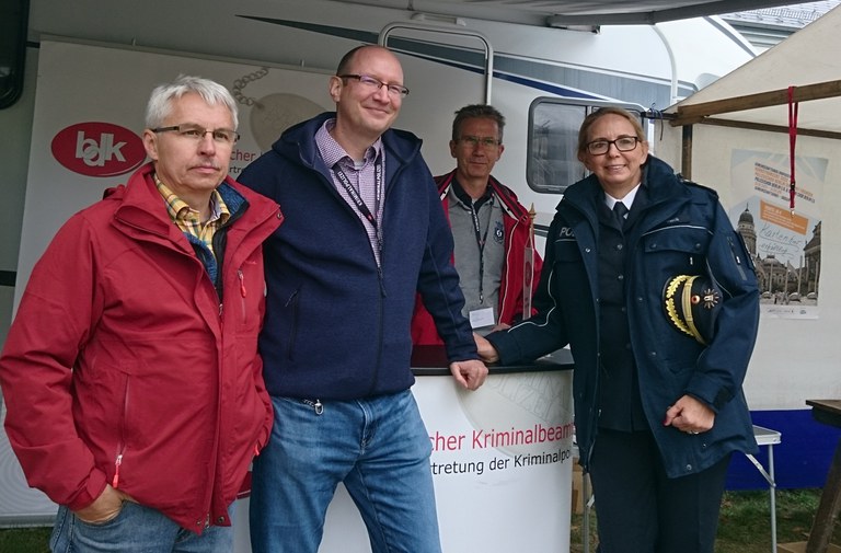 Jörg Dobslaw, Marco Schmit, Rolf Kaßauer und PPr'in Dr. Barbara Slowik