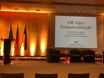 „100 Jahre Frauenwahlrecht“ - Petra Wiesel vor Ort