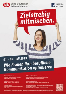 BDK Frauen Seminar 2019: Zielstrebig mitmischen.