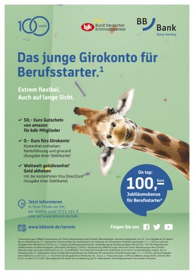 Die BBBank wird 100 – Gratulation vom BDK und Grund zur Freude für BDK-Mitglieder