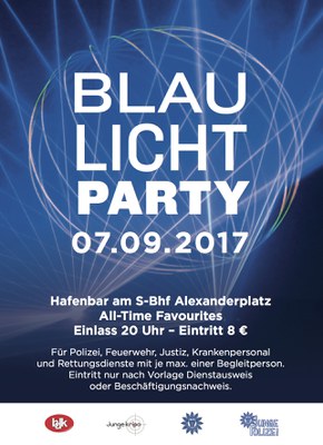 Blaulichtparty in der Hauptstadt