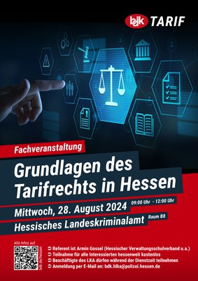 Fachveranstaltung "Grundlagen des Tarifrechts in Hessen"