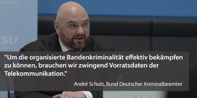 Mit Vorratsdatenspeicherung gegen kriminelle Banden