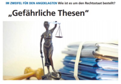 Offenbach Post: „Gefährliche Thesen“ - Vertreter von Polizei und Justiz sehen Rechtsstaat noch nicht bedroht