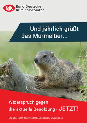 Und jährlich grüßt das Murmeltier – Widersprüche gegen die aktuelle Besoldung