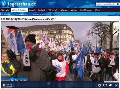 Warnstreik und gemeinsame Protestaktion! 