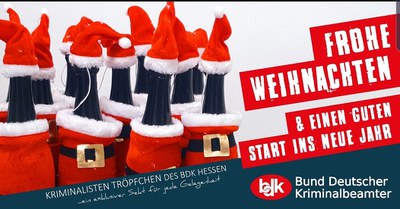 Weihnachtsgruß des BDK Hessen