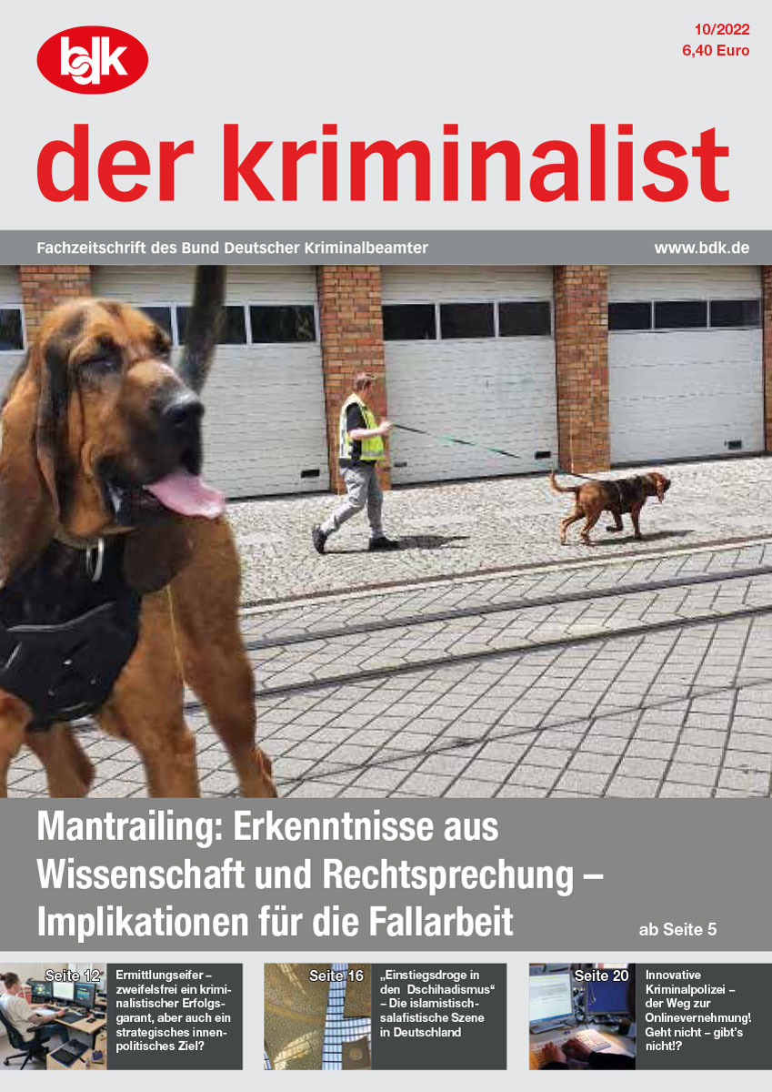 Der Kriminalist 10-2022 — Bund Deutscher Kriminalbeamter E.V.