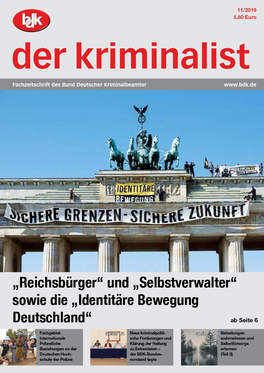 Der Kriminalist 11-2019 — Bund Deutscher Kriminalbeamter E.V.