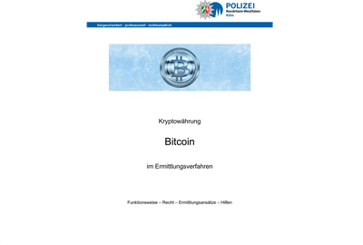 Kryptowährung Bitcoin im Ermittlungsverfahren