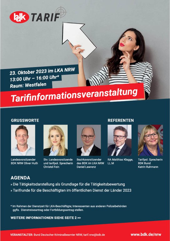 Tarifveranstaltung BDK NRW